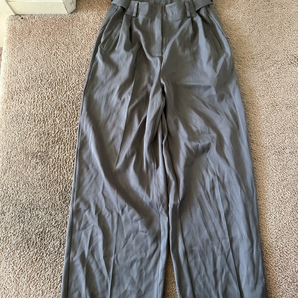 Shein Gray wide leg trousers, size small